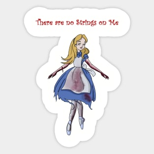 Zombie Malice in Wonderland Ballerina Sticker